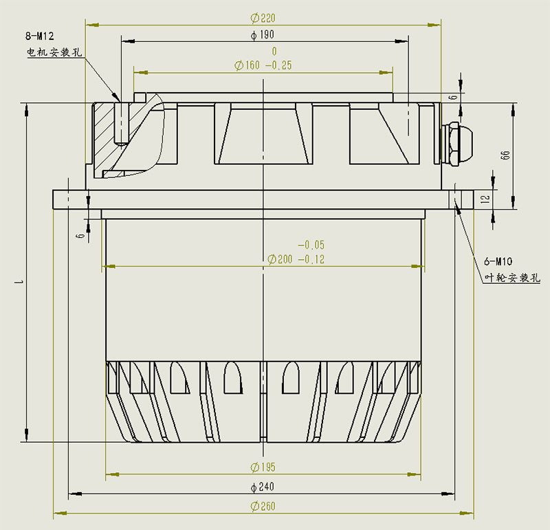 YDWF系列后傾風(fēng)機專用外轉(zhuǎn)子電機